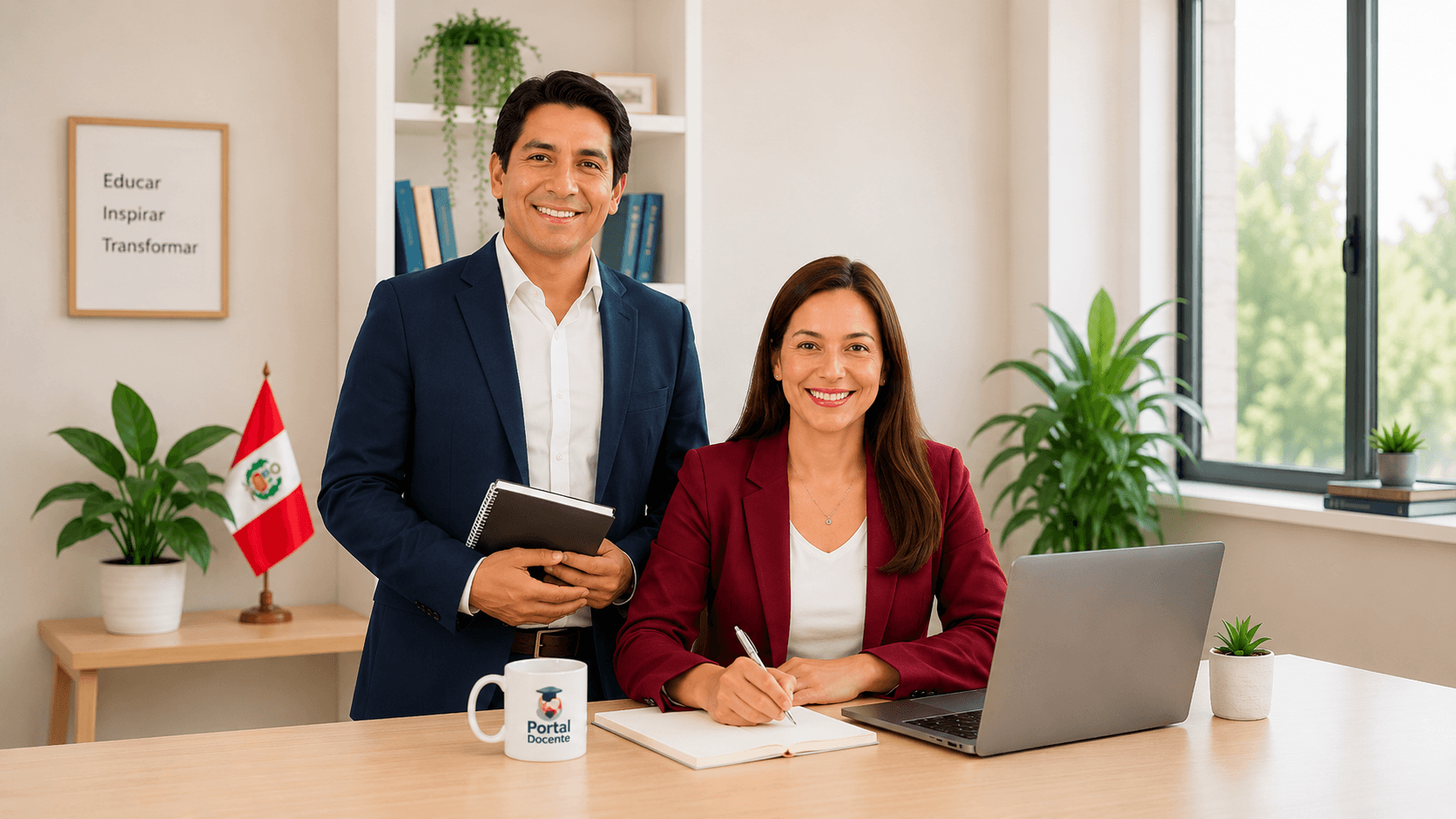 Docentes preparándose para su evaluación